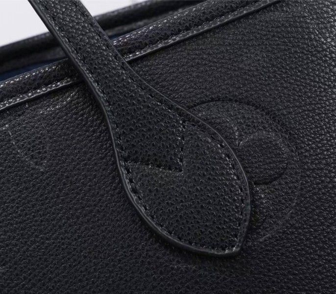 Louis Vuitton Monogram Empreinte Neverfull MM Tote In Black