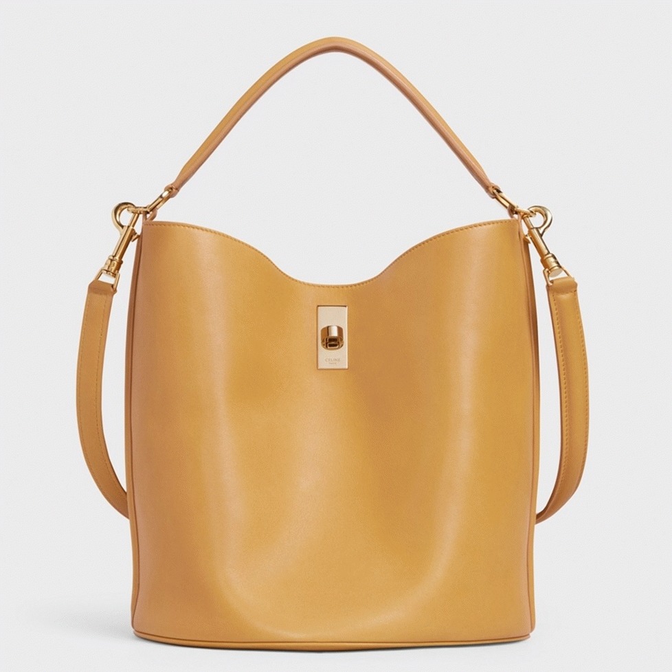 Top Quality Knockoff Celine Bucket 16 Bag In Yellow Soft Bare Calfskin