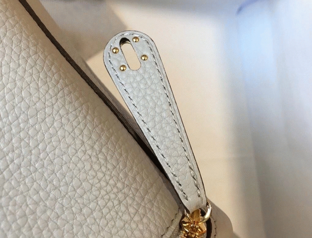 Best replica Hermes Lindy Mini handbag in pearl grey