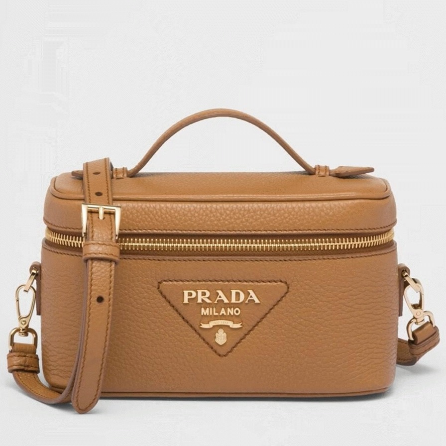Prada Mini Vanity Bag Imitation in Brown
