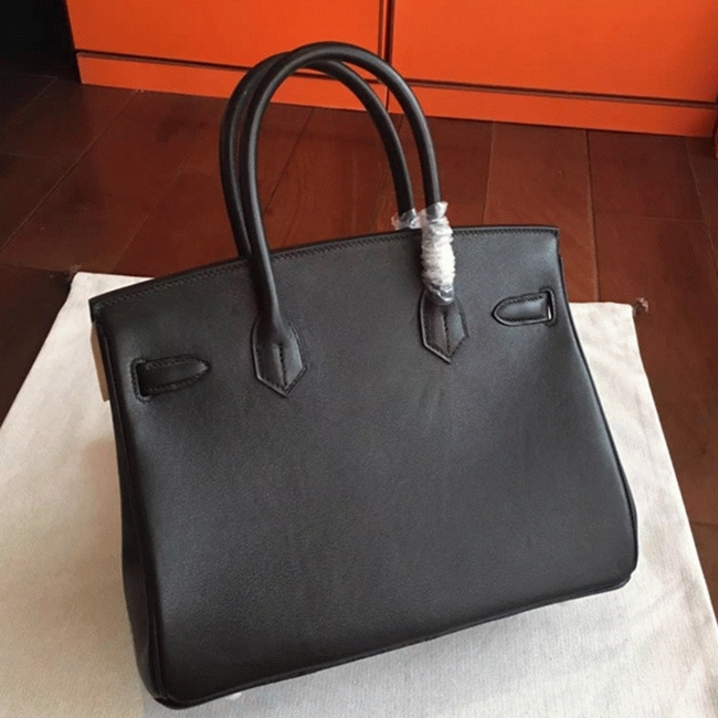 Black Imitation Designer Hermes Birkin 35cm Purse