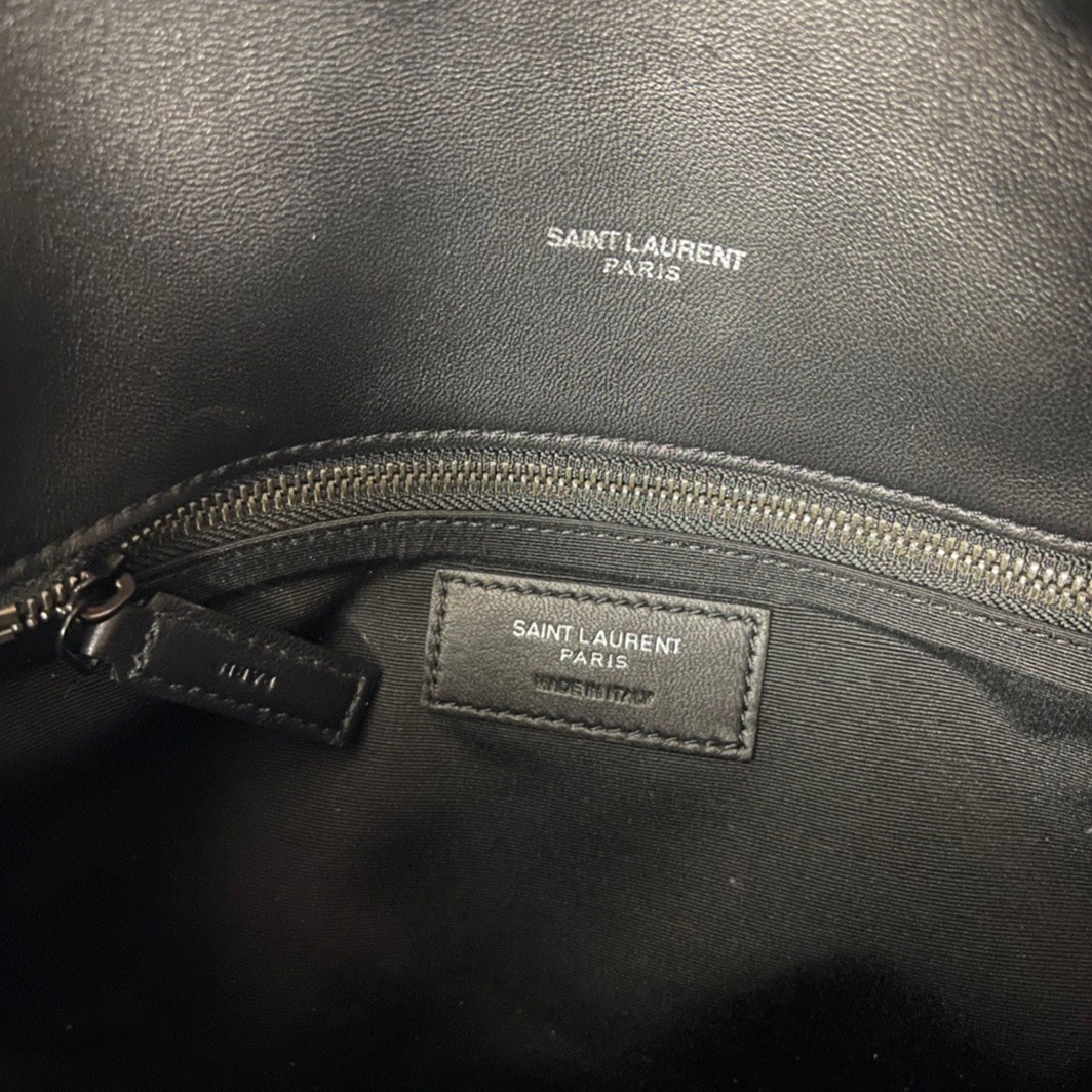 Replica Saint Laurent Puffer Small Chain All Black Bag Quilted Lambskin