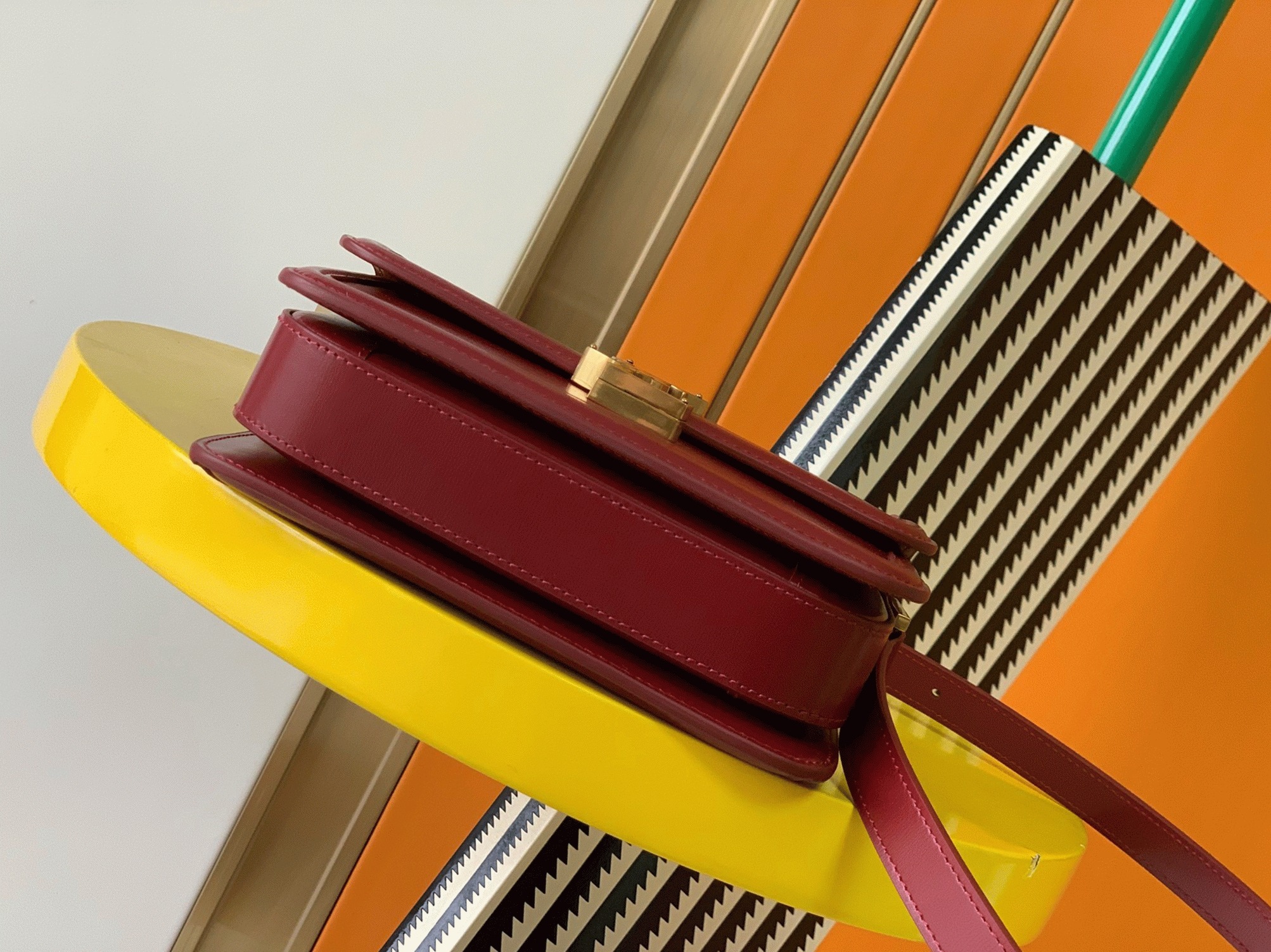 Replica Saint Laurent Small Solferino Bag Red Calfskin