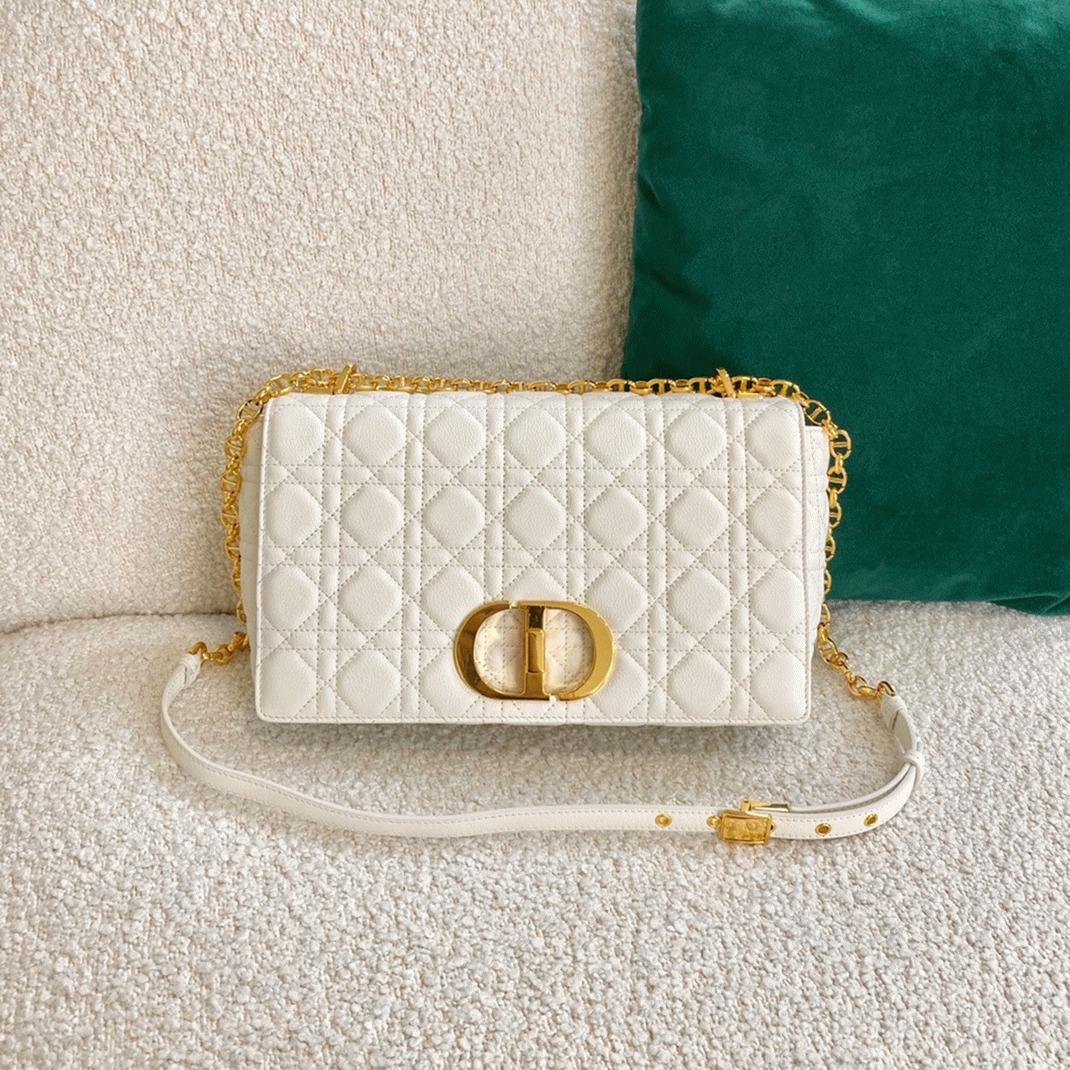 Dior Caro Large Bag Replica in White