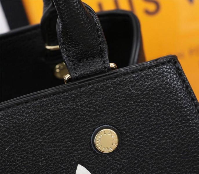 Louis Vuitton Monogram Empreinte Montaigne BB In Black