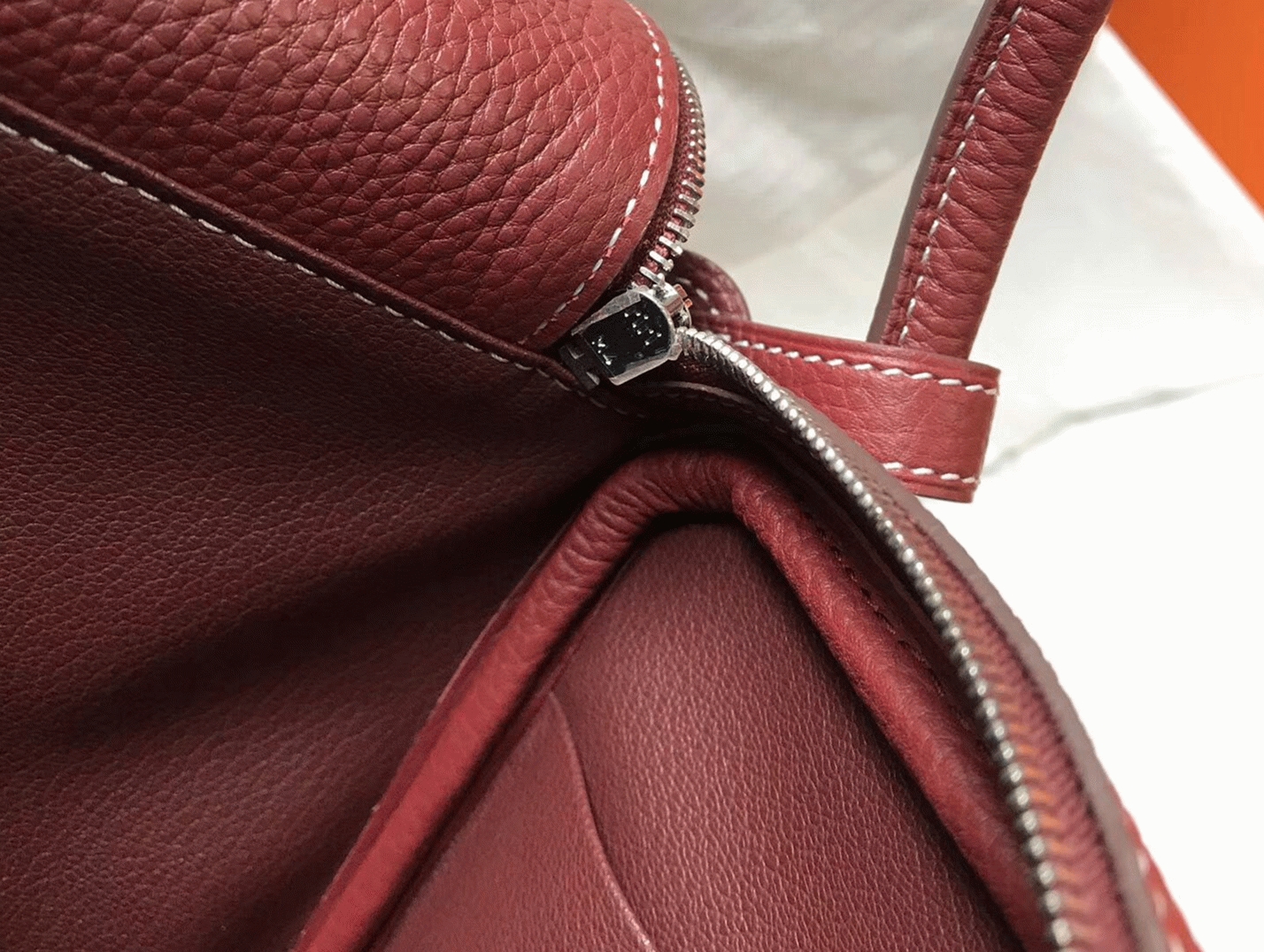 Knockoff Hermes Lindy 26cm handbag in bordeaux
