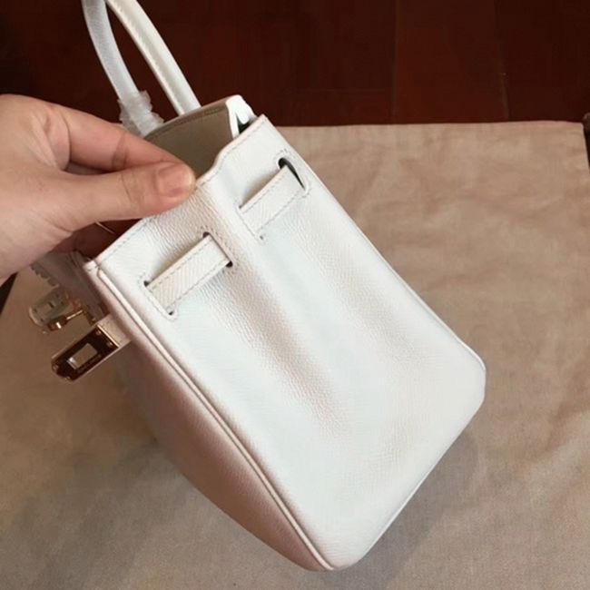 Premium Replica White Hermes Birkin 25cm Handbag