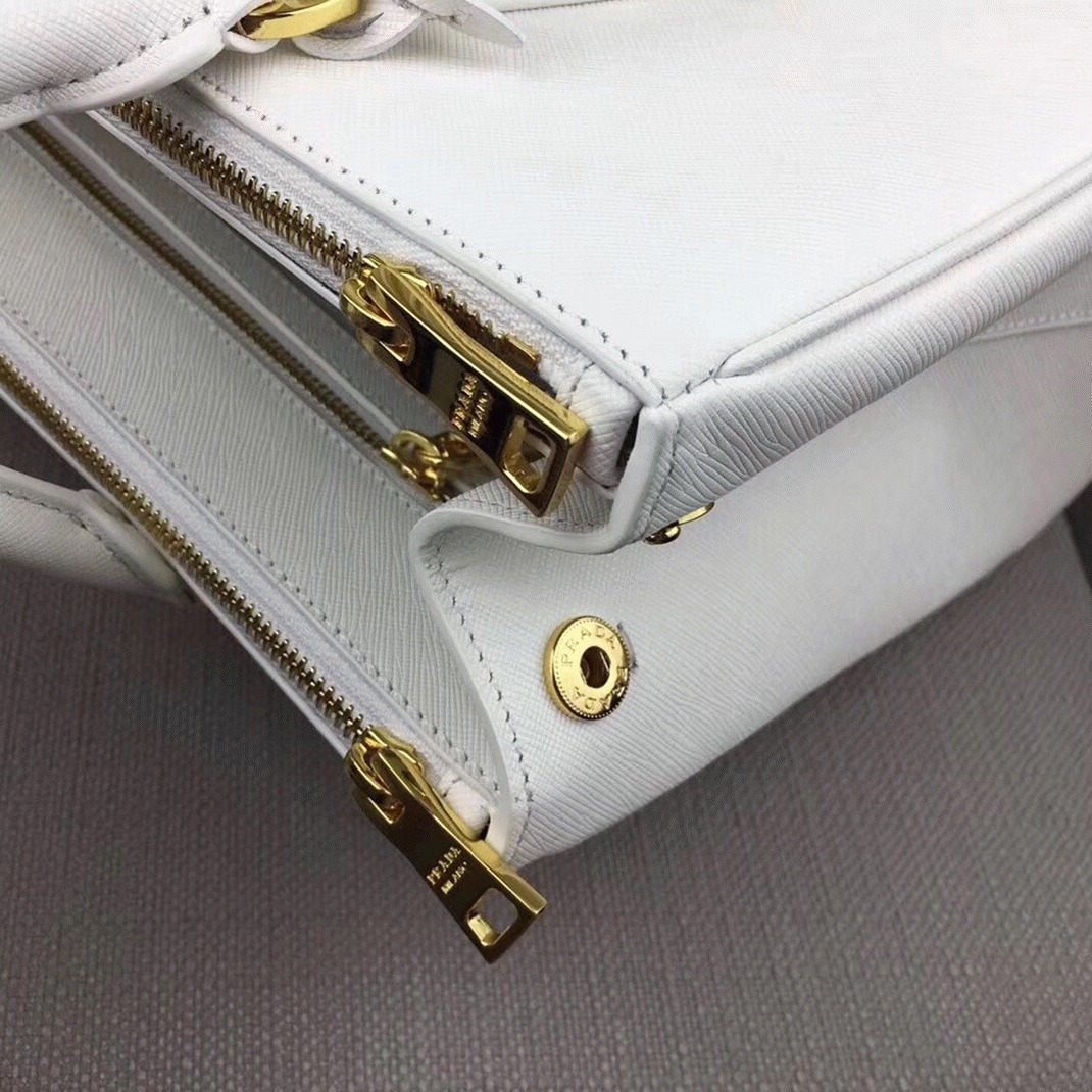 White Prada Galleria Large Bag Top Quality