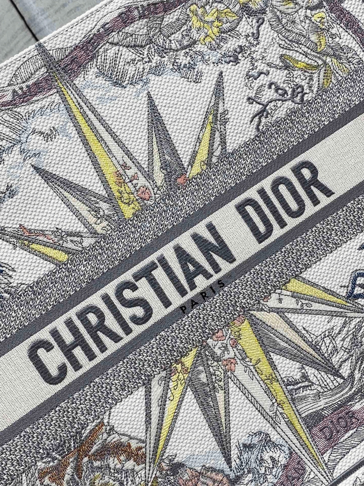 Dior Large Book Tote Bag Replica in Multicolor Rêve d Infini Embroidery