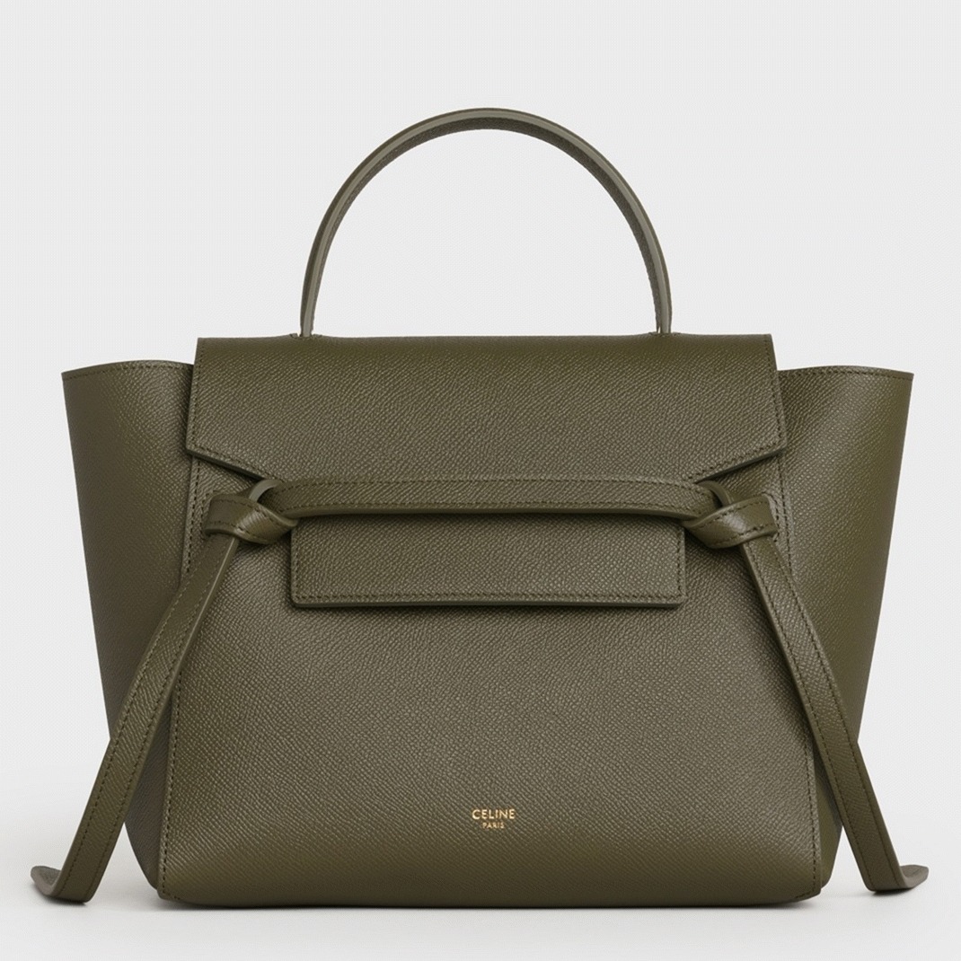 Celine Micro Belt Bag Replica in Dark Olive