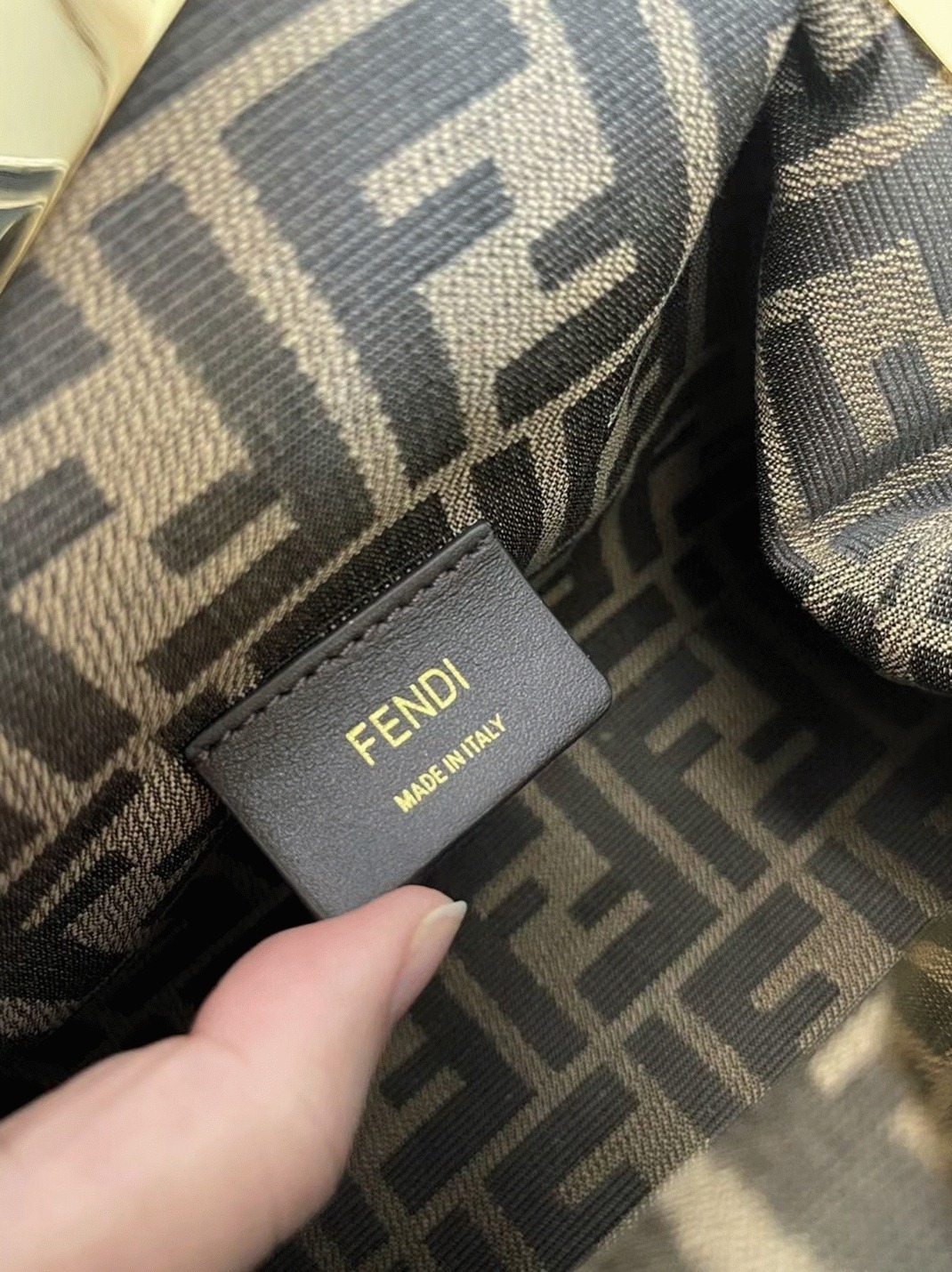 Top Quality Fake Fendi First Medium Bag In Light Blue Nappa Leather