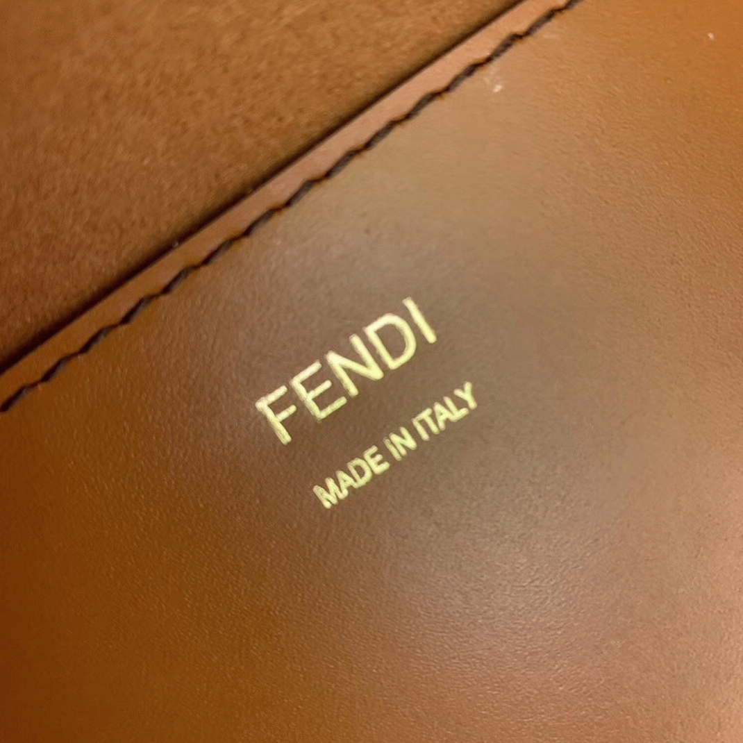 Top Quality Replica Fendi Sunshine Large Tote Bag In Brown Calfskin