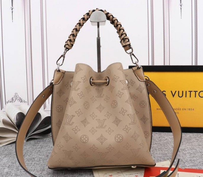 LV Mahina Muria Bag In Galet Gray