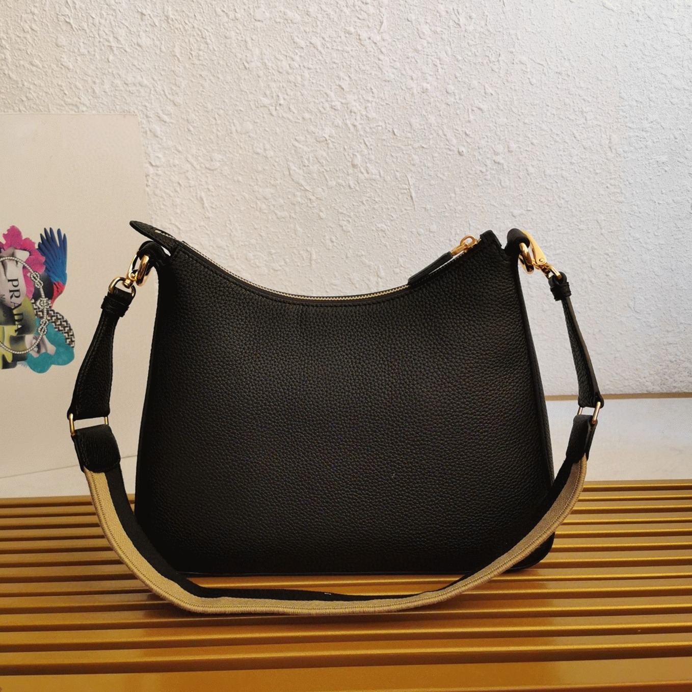 Prada Shoulder Bag Knockoff in Black