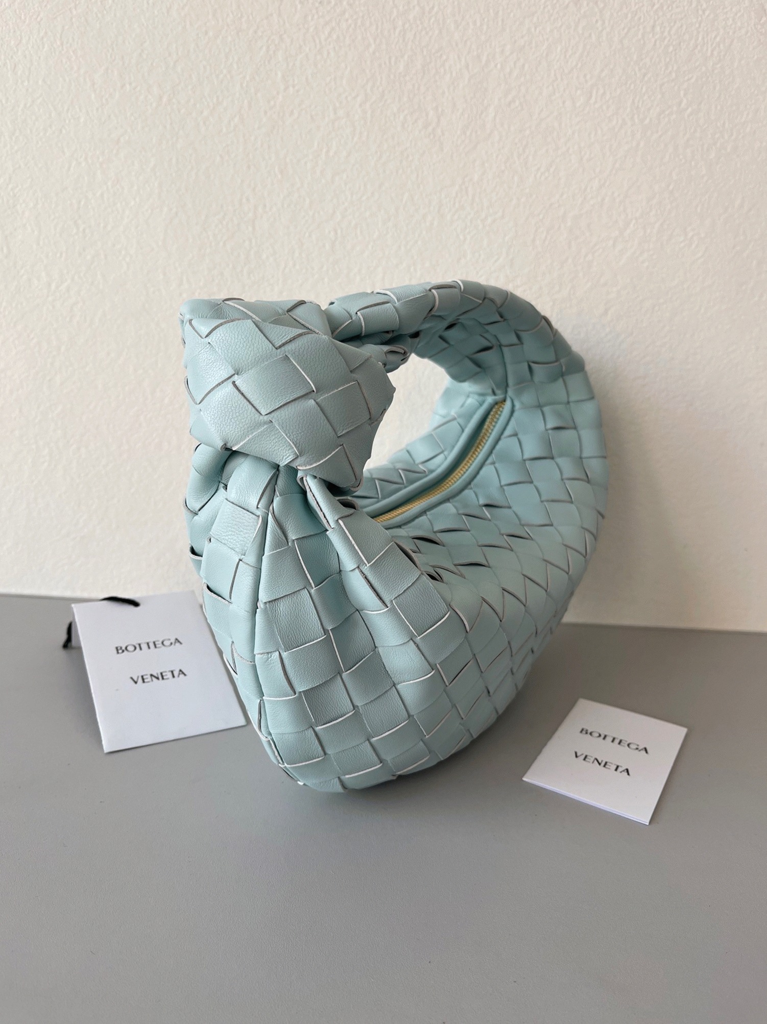Fake Bottega Veneta BV Jodie Mini Bag Teal Washed