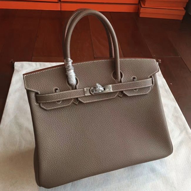 Etoupe Hermes Birkin 25cm Premium Knockoff