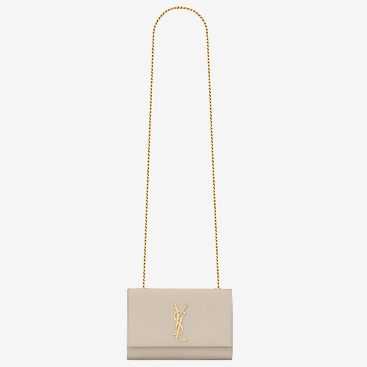 Fake Saint Laurent Kate Small Chain Bag Ivory