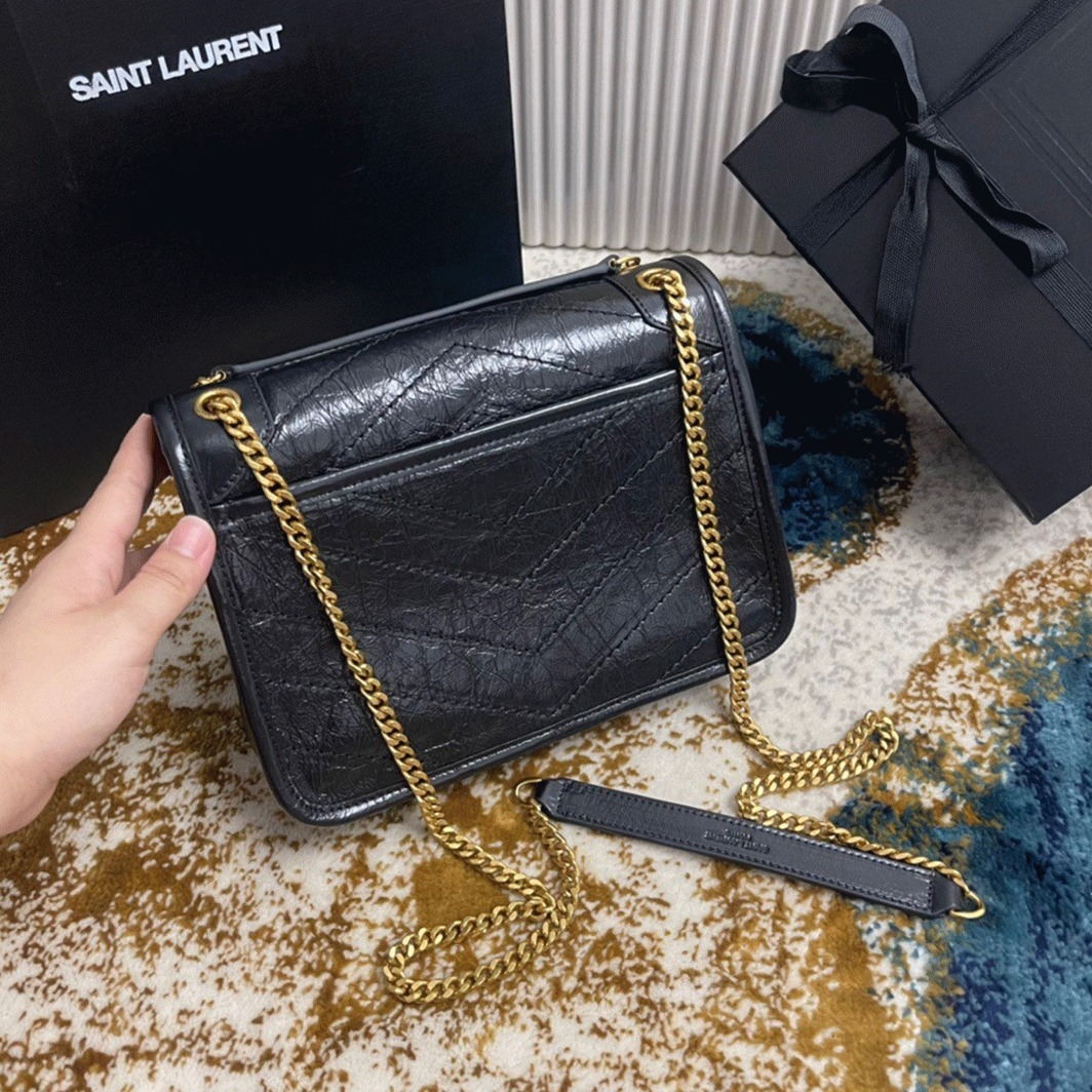 Replica Saint Laurent Niki Baby Chain Bag Black