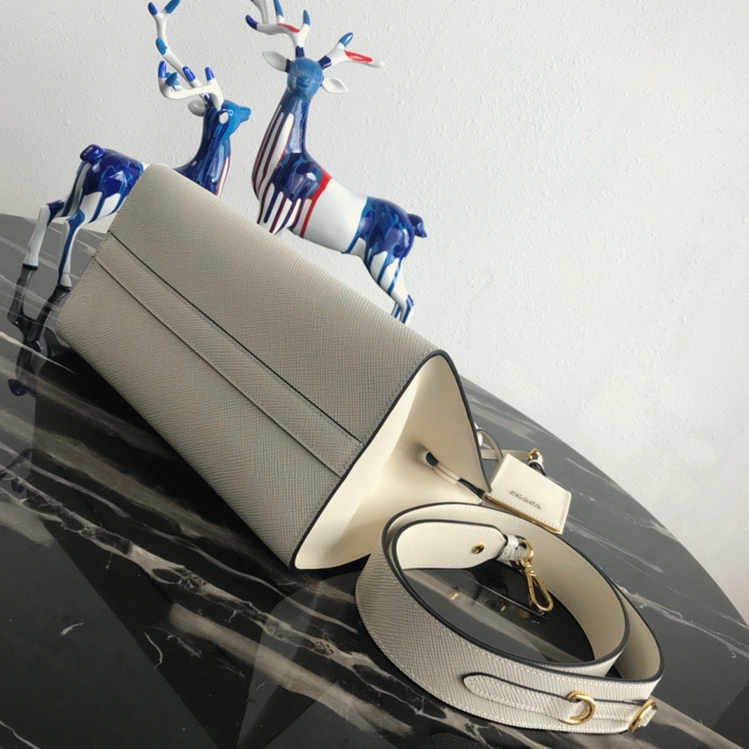 Prada Monochrome Small Bag Knockoff in White
