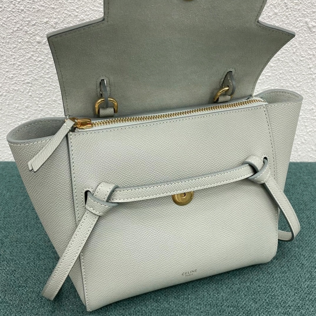 Celine Belt Nano Bag Imitation in Vert D eau