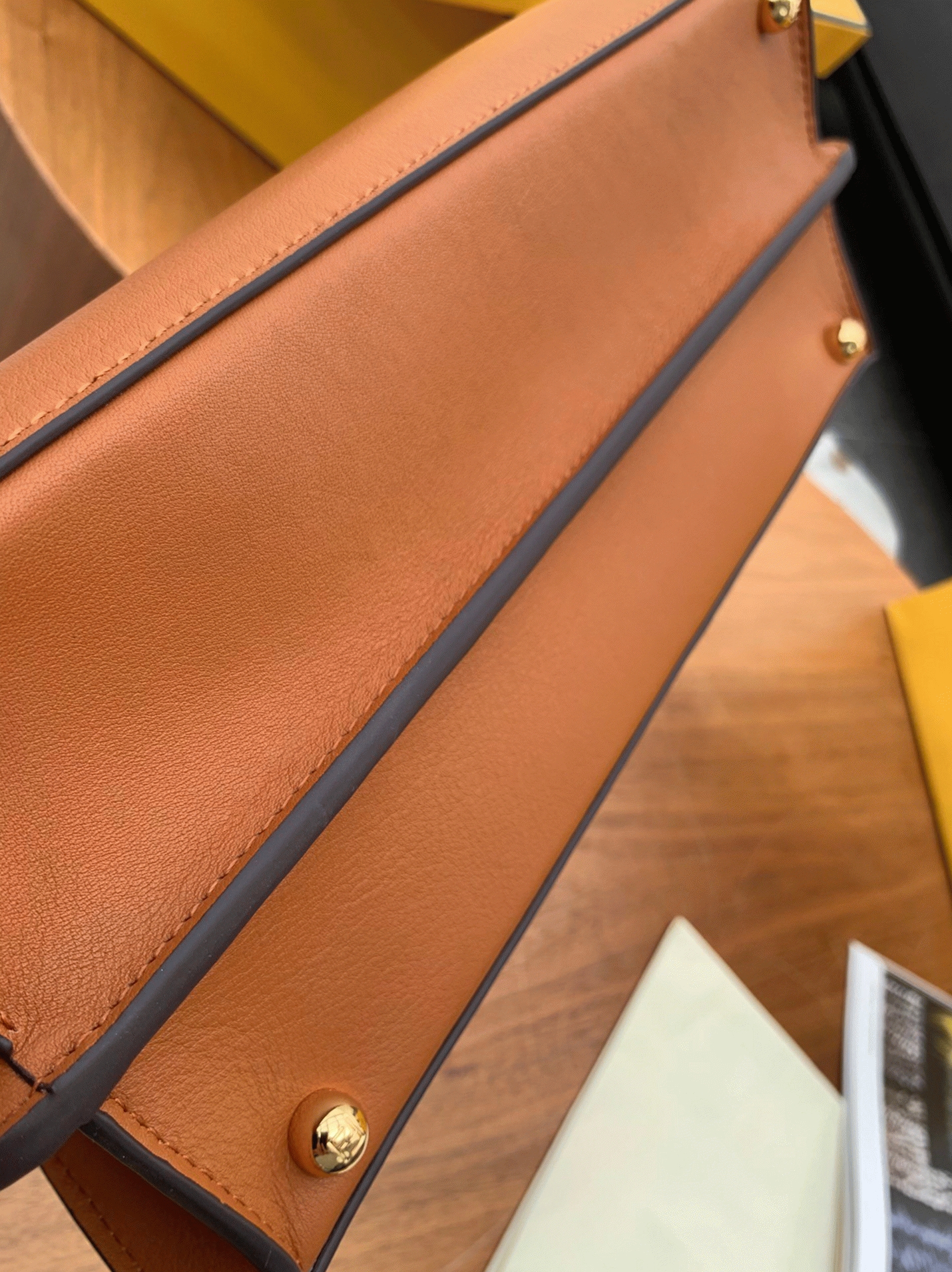 Top Quality Replica Fendi Peekaboo ISeeU Medium Bag In Brown Calfskin