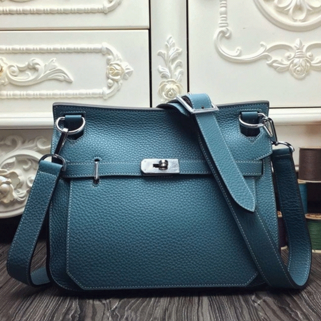Blue jean knockoff Hermes Jypsiere 34cm handbag