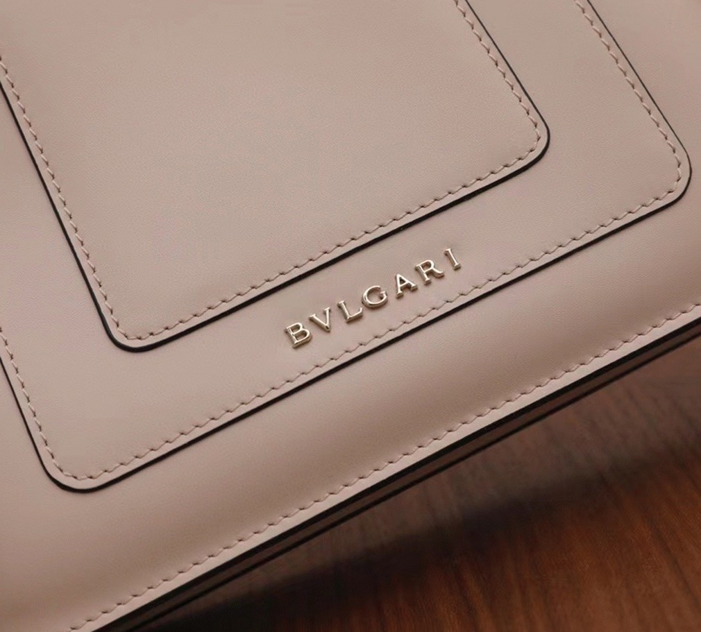 Fake Bvlgari Serpenti Forever Small Crossbody Bag Beige Leather