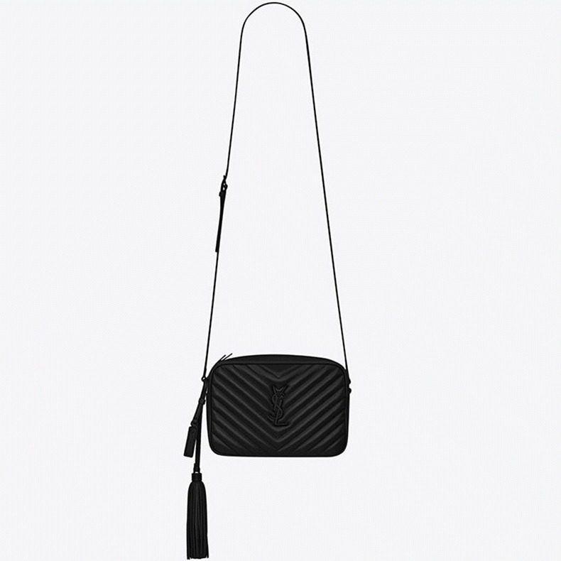 Fake Saint Laurent Lou Camera Bag Black
