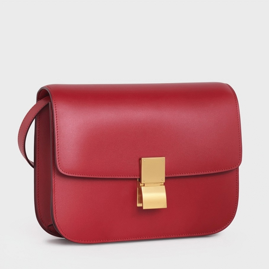 Top Quality Fake Celine Classic Box Medium Bag In Red
