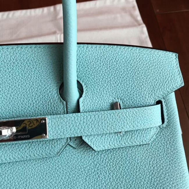 AAAAA Quality Blue Atoll Hermes Birkin 30cm Luxury Replica