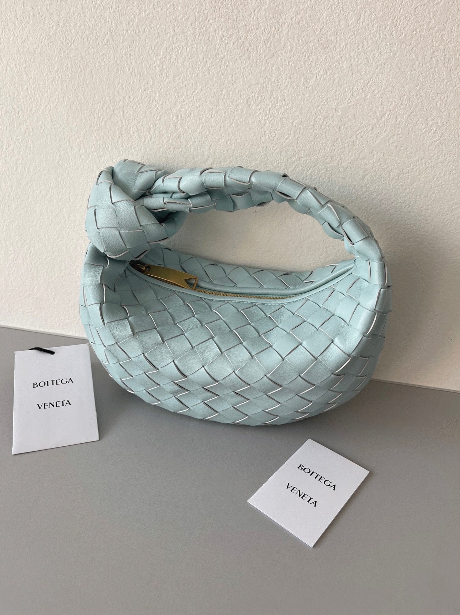 Fake Bottega Veneta BV Jodie Mini Bag Teal Washed