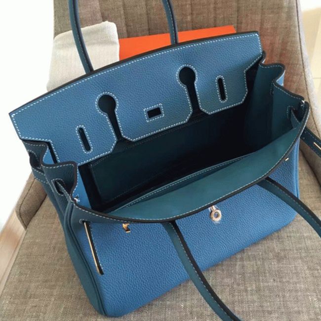 Affordable Blue Jean Hermes Birkin 30cm Replica Bag