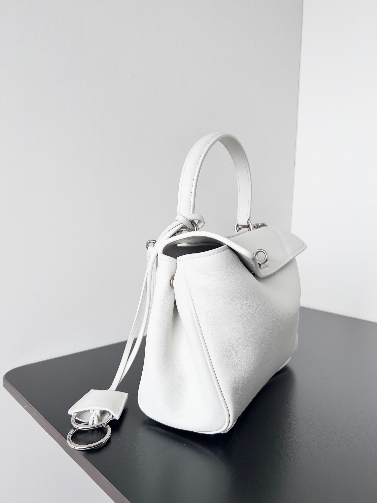 Knockoff Balenciaga Rodeo Mini Bag White Calfskin