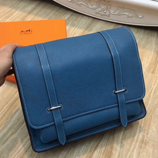 Blue Jean Replica Hermes Steve Messenger Bag