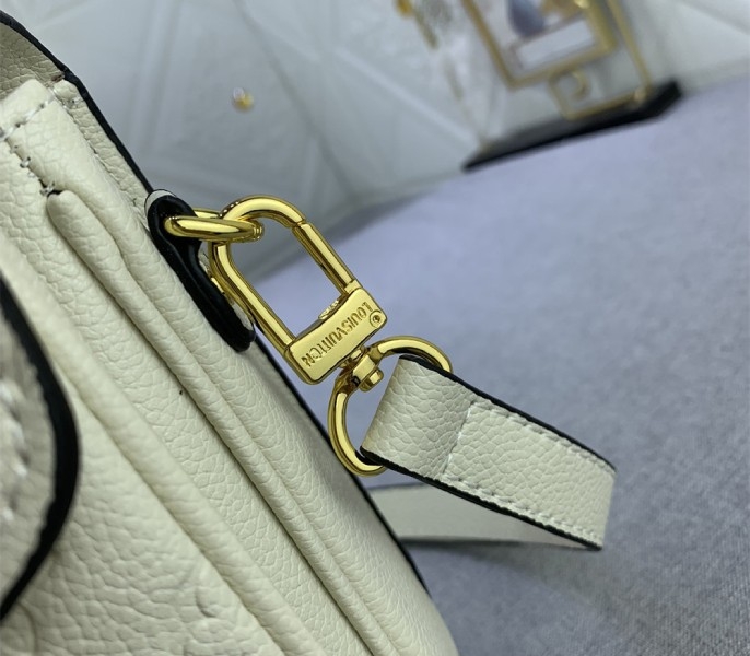 LV Monogram Empreinte Leather Metis In Cream M46552