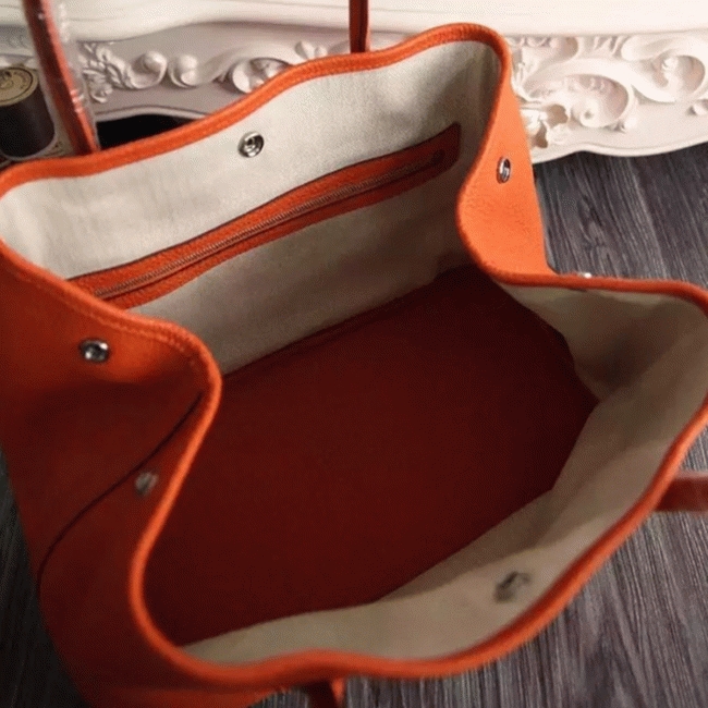 Orange Replica Hermes Garden Party 36cm Large Tote Bag