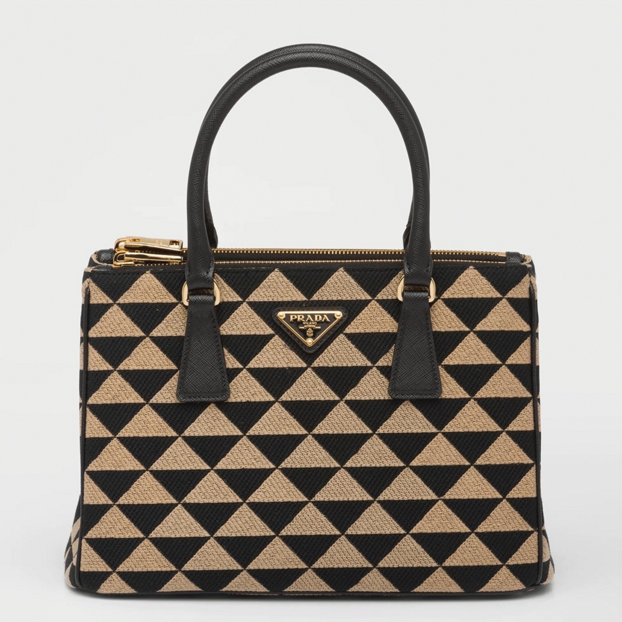 Prada Galleria Small Bag Replica in Jacquard Fabric