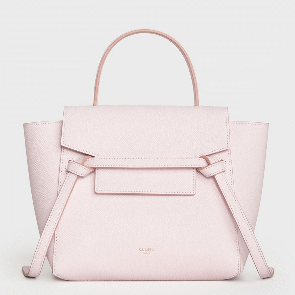 Celine Belt Nano Bag Faux in Pale Pink