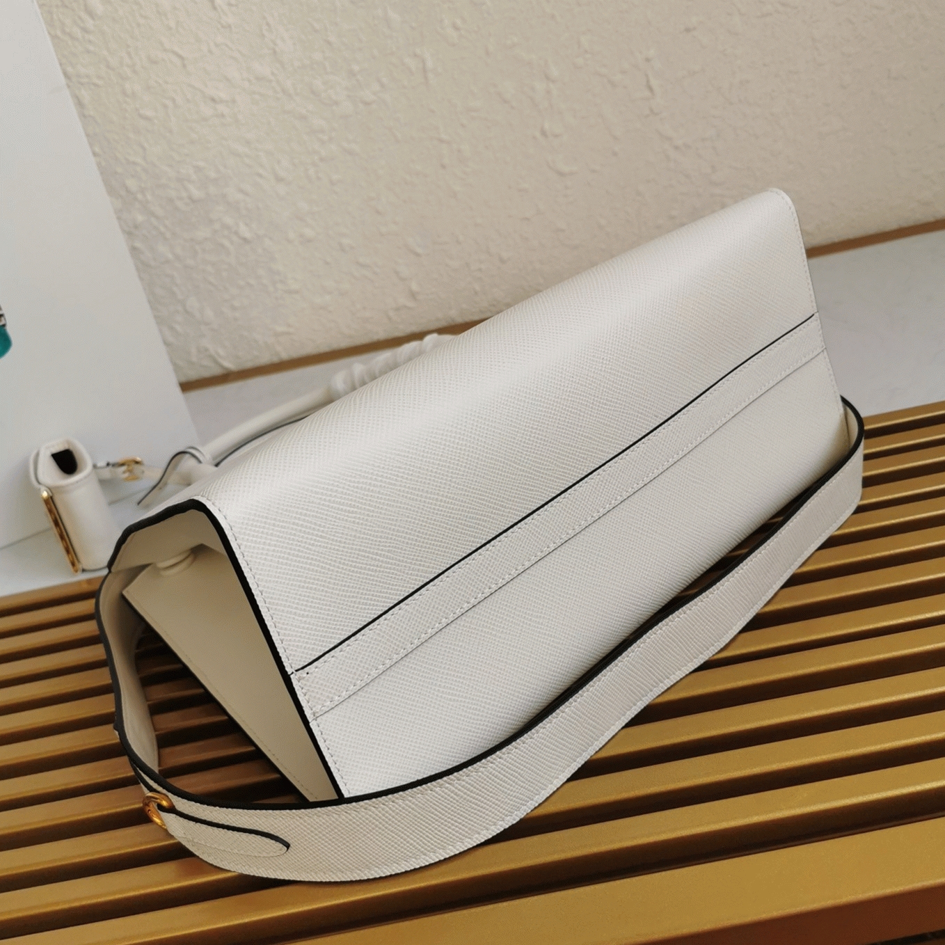 Prada Monochrome Medium Bag Fake in White