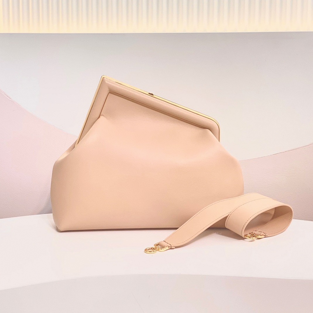Top Quality Fake Fendi First Medium Bag In Powder Pink Nappa Leather