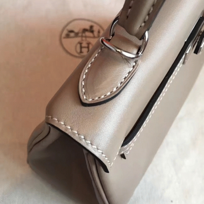 Grey Swift Knockoff Hermes Retourne Kelly 25cm Luxe Tote