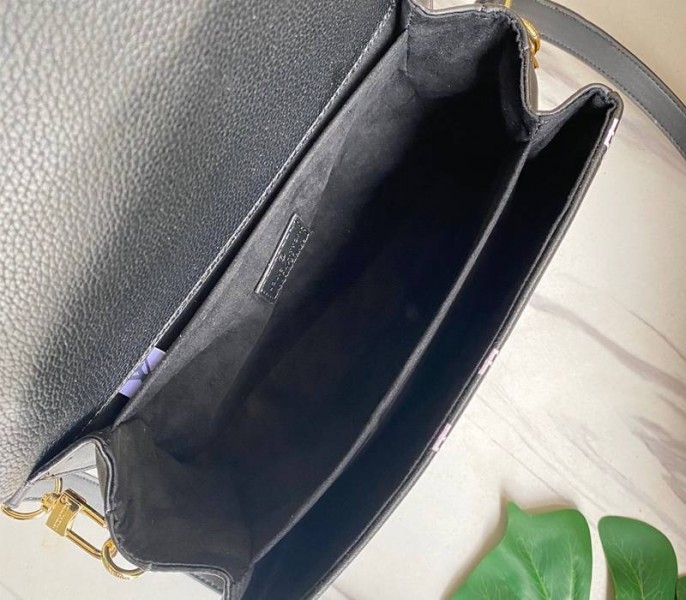 Louis Vuitton Spring 2022 Monogram Empreinte Pochette Metis Handbag In Black
