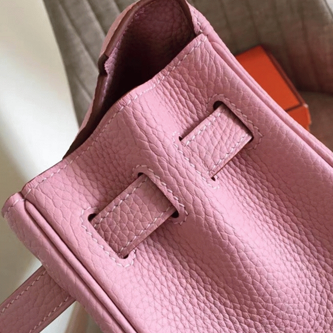 Pink Clemence Replica Hermes Kelly Retourne 28cm Feminine Handbag