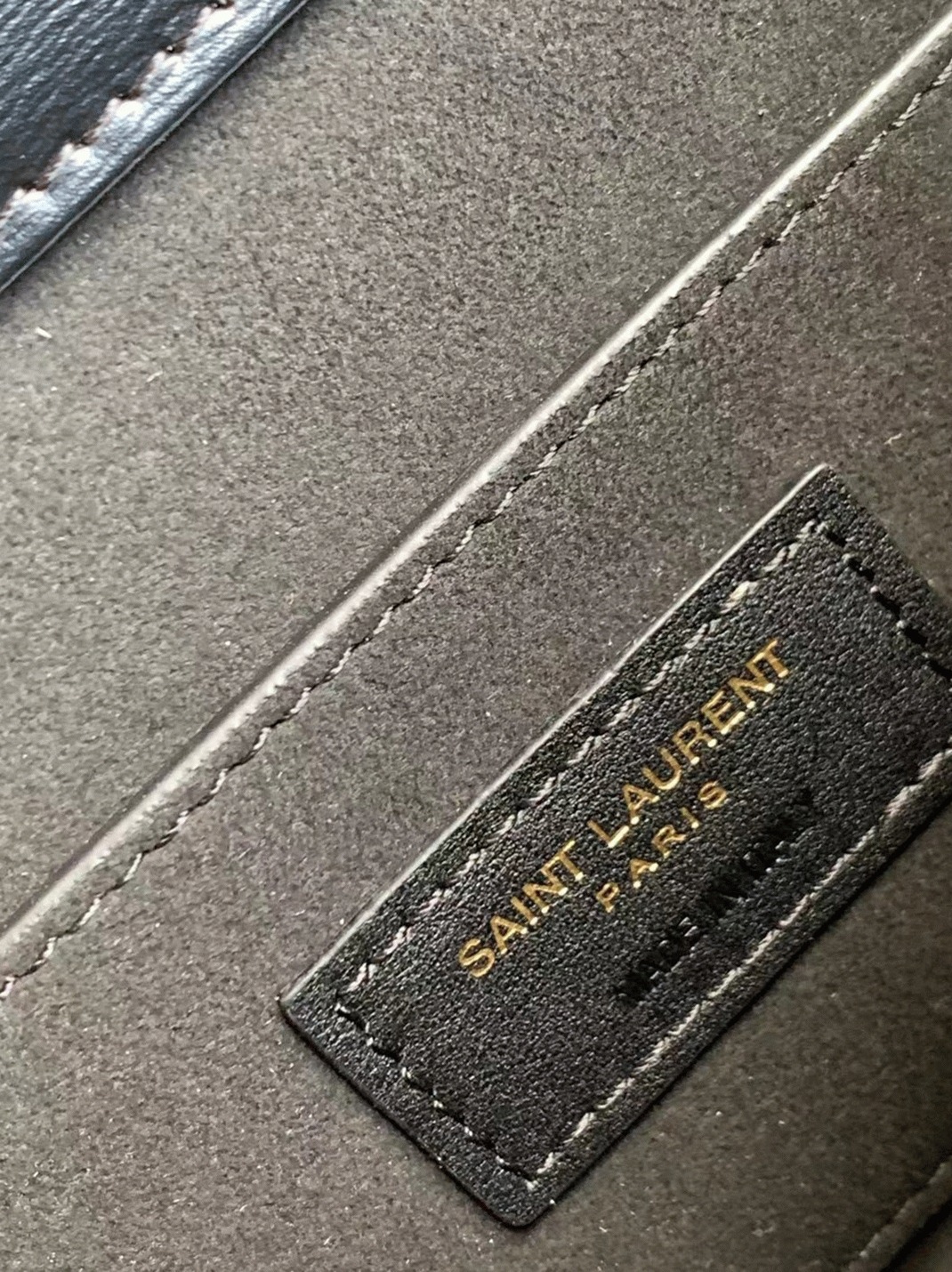 Knockoff Saint Laurent Sunset Medium Chain Bag Black Calfskin