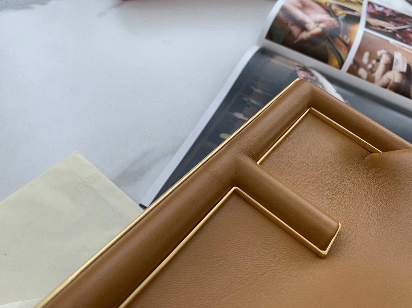 Top Quality Replica Fendi First Medium Bag In Brown Nappa Leather