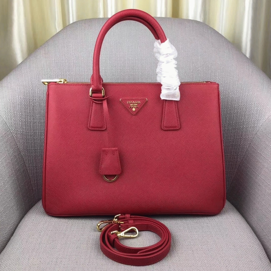 Red Prada Galleria Large Bag Best Replica