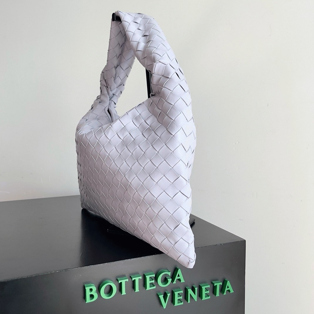 Fake Bottega Veneta Small Hop Bag Oyster