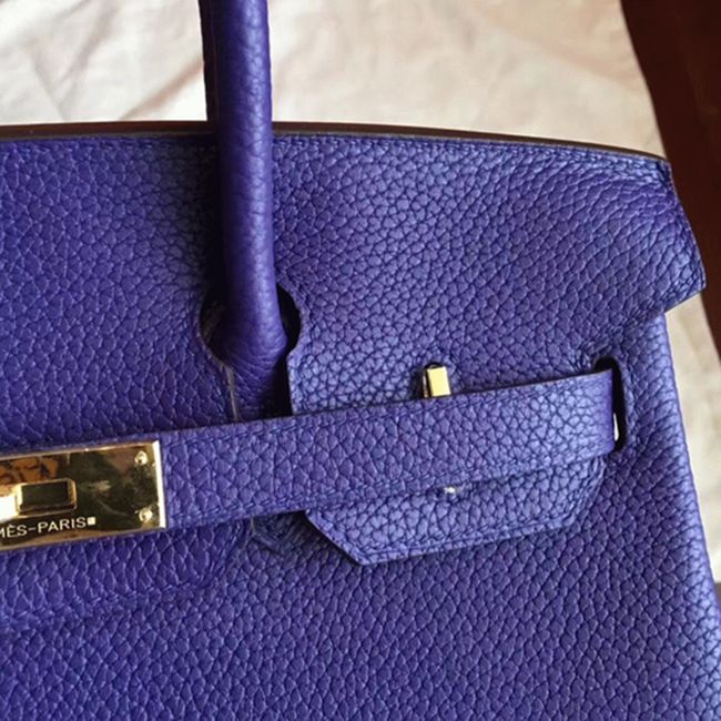 Iris Color Budget Knockoff Hermes Birkin 30cm Bag