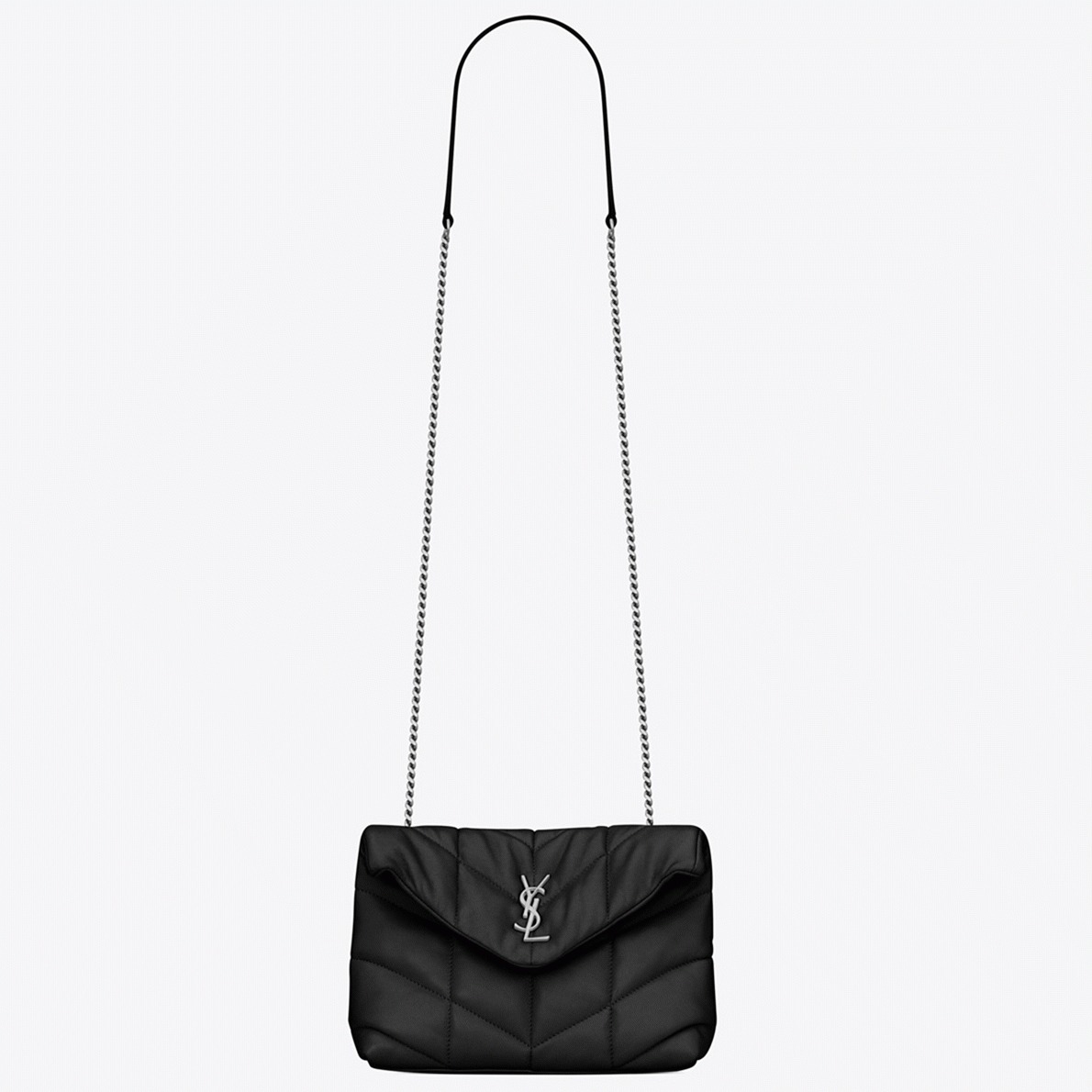Replica Saint Laurent Puffer Toy Bag Noir Quilted Lambskin