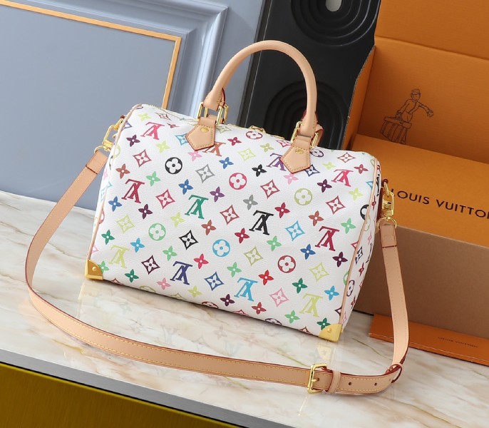 X TM Multicolored Speedy Bandouliere 30 In White